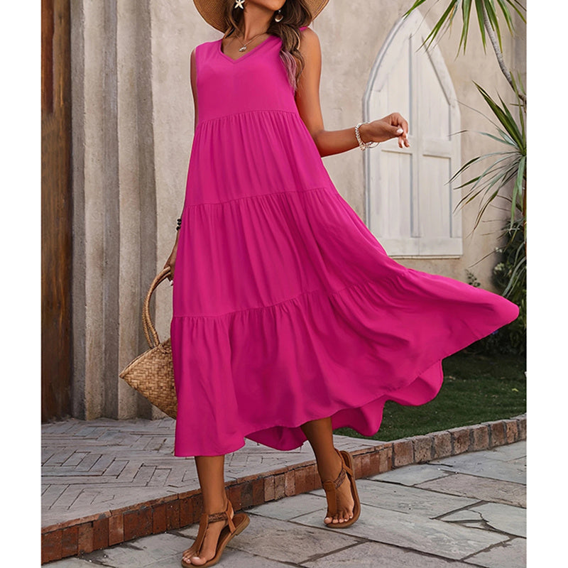 Sleeveless Summer Maxi Dresses For Women Women's Linen Blend Maxi Dress - Sleeveless V-Neck Flowy Summer Sundress Flowy Linen Sundress Sleeveless Summer Maxi Dresses For Women Women's Linen Blend Maxi Dress - Sleeveless V-Neck Flowy Summer Sundress Flowy Linen Sundress